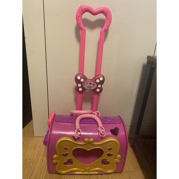 Minnie Mouse Happy Helpers Travel Pet Carrier Animal Kennel Pretend Play toy - Picture 1 of 5